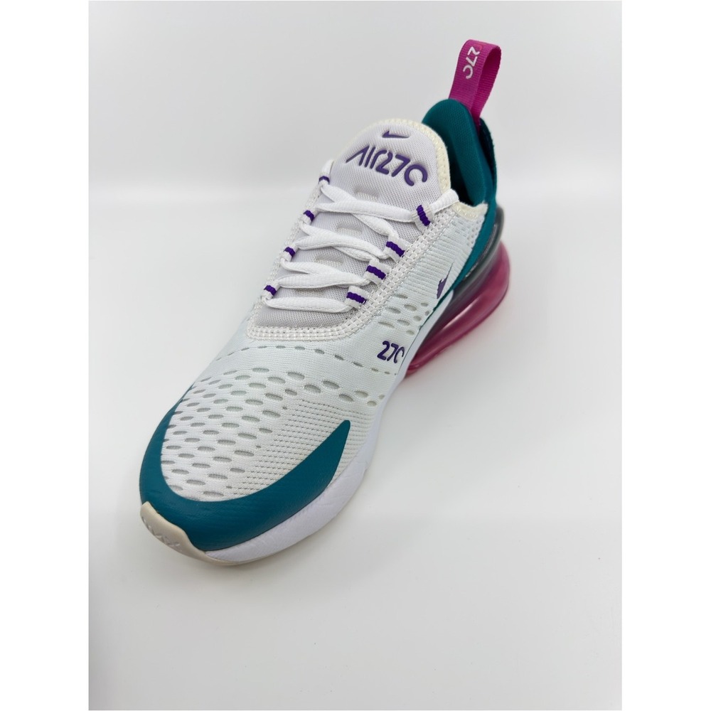 Nike Women's Air Max 270 SZ 6 Teal Purple Pink AH6789-108 - Picture 6 of 10